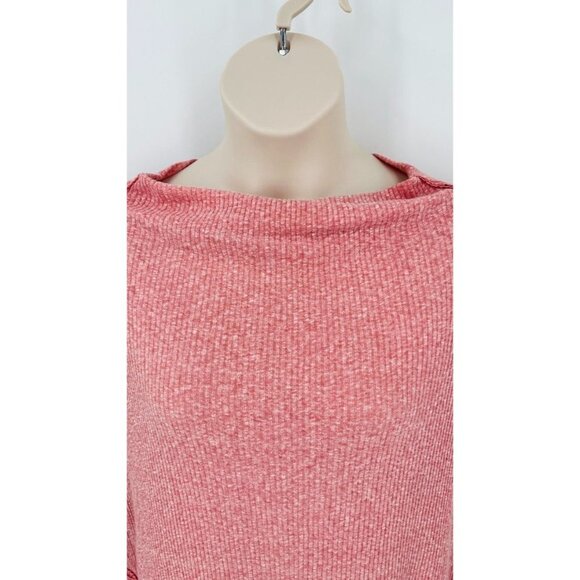 Free People We the Free Oversized Knit Tunic Top Pink Knit Size S Long Sleeve - Picture 7 of 12